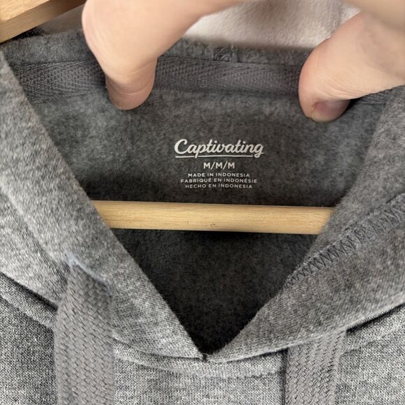 Michigan State Spartans Hoodie Pullover Medium Gray Football Captivating NWT - Picture 4 of 6